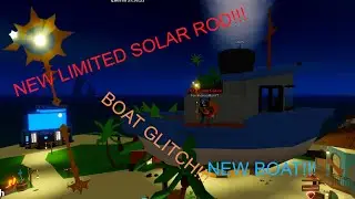New Limited Solar Rod And Boat Glitch With New Boat (Fishing Simulator)