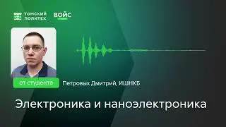 Войс от студента ИШНКБ Дмитрия Петровых о направлении магистратуры "Электроника и наноэлектроника"