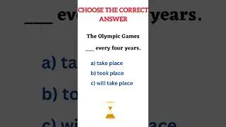 English Grammar Quiz: Choose the correct answer