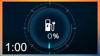 1 Minute Electric Charging Timer in 4K