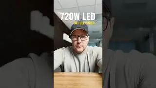 When you need a 720W LED ON FULL POWER #shorts filmmaking #ledlight #behindthescenes