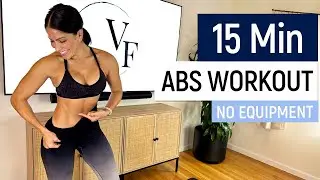 15 Min Abs at Home Workout - No Equipment!