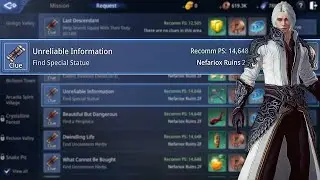 MIR4 Request | Unreliable Information - Find Special Statue