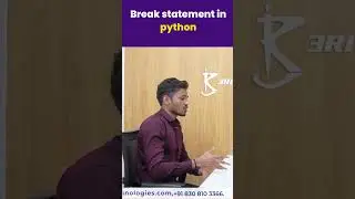 Break Statement in Python|Most ask Python interview questions and answers for Data Science