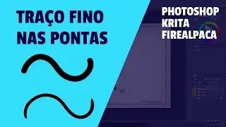 Como deixar o traço do brush mais fino no final | Photoshop, Krita e FireAlpaca