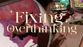 Fixing Overthinking 💭✨ digital paint with me, trip to the beach & cosy art vlog ✨