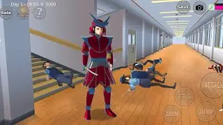 Sakura school simulator | Armor Man Attack the School Students and Killed All Police