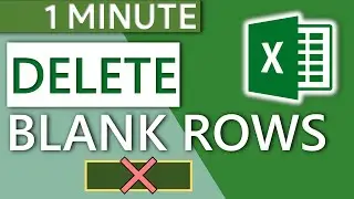 Excel Delete Blank Rows / Remove Empty Rows (2020) - 1 MINUTE