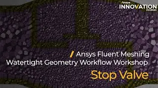 Stop Valve Tutorial Using Ansys Fluent Meshing Watertight Geometry Workflow