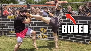 BOXER TRIES MMA | T COLE vs TALL DARK & HANDSOME