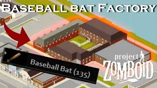 BASEBALL BAT FACTORY in Project Zomboid?!?!?! | Louisville Bruiser