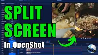 How to Split Screen using OpenShot Video Editor