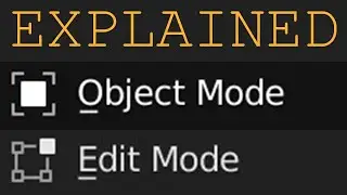 Everything you need to know about the Blender OBJECT MODE and EDIT MODE in 3 Minutes