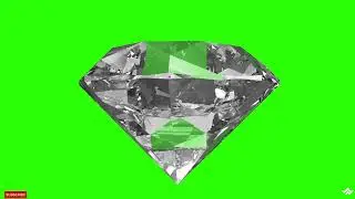Diamond rotating green screen video | Chroma Key | Solitare green screen | #freedownload