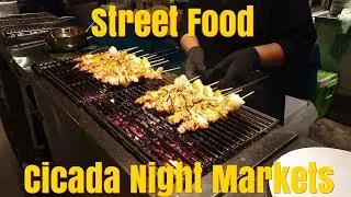 Street Food at Cicada Night Markets Hua Hin Thailand