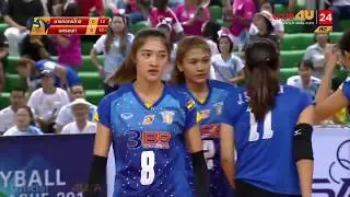 บางกอก กล๊าส vs  3BB นครนนท์ l Volleyball Women Thailand League 2017 2018 l Leg 1