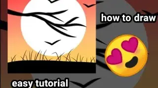 easy beautiful scenry drawing tutorial 😍😍#art#drawing