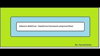 Selenium Webdriver - Data Driven framework using ExcelSheet - Part 2