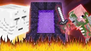 We went to nether | Playing with friends | Minecraft Multiplayer | Episode 4