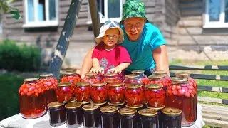 Немного отдохнули от деревни и начали делать заготовки на зиму.