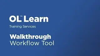 Walkthrough - Worfklow