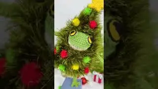 Christmas tree🐸🎄😄 #amigurumi #crochetpattern #christmastree #christmas
