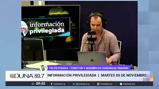 DUNA 89.7FM |  INFORMACIÓN PRIVILEGIADA  |  MARTES 05 DE NOVIEMBRE