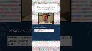 How to remove elements from a list in Python #python #coding #programming #code