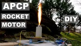 APCP Rocket Motor Test with Data. DIY Composite Rocket Motors