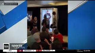 NBC 4 and KCAL Sports clips of Anaheim Ducks using patented Proto Hologram technology