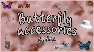 Aesthetic Butterfly accessories🦋 with codes (glasses,necklaces,bags,...) for Bloxburg 2022 || Teehee