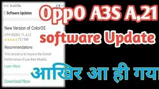 OPPO A3S A,21 software update, oppo a3s new coloros update