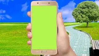 No copyright green screen mobile frame