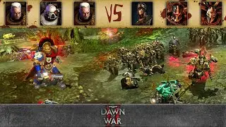 WH40k: Dawn of War 2 - 3v3 | Bubka Gop + Trojan + Farnir [vs] stigma + KING OF PYTHONS + K.A.F.