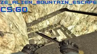 CSGO Zombie Escape Mod, Counter-Strike: Global Offensive, Map: ze_ALIEN_mountain_escape