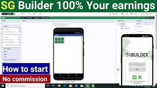 SG Builder 100% free Android app builder platform no commission