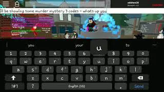 Code For Murder Mystery 3