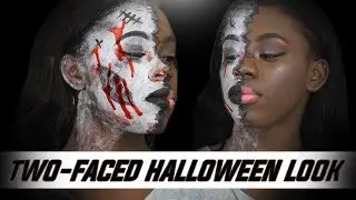 Two-Faced Halloween Look | Alyiah Savoy