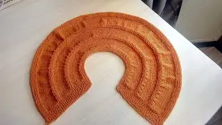ROUND YOKE FOR A CHILDREN'S VEST