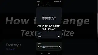 Change Galaxy Text Size by doing this #androidtips #samsungtips #mobilefontsize