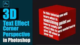 3D perspective text photoshop | Photoshop Tutorial