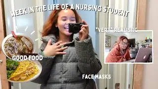 a *realistic* week in the life of a nursing student | STUDY and EAT with ME📚🍜