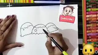 How To Draw A Banana Split Cartoon..!