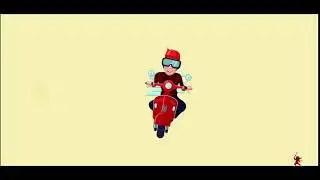Drive scooter-Animation