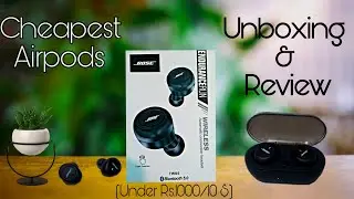 Cheapest wireless airpods unboxing  and review | Tech feed