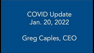 COVID-19 Update: January 20, 2022