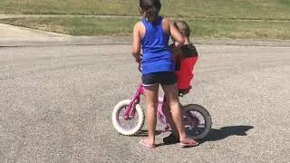 Ivanka’s World - Teaching little brother to ride a bike 🚴