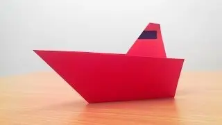 How to make an origami boat step by step.