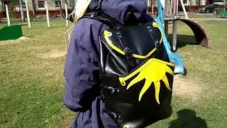 Рюкзак из кожи с имперским солнцем Нильфгаарда!