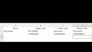 How to Convert Letter Case in Excel.